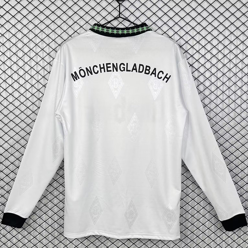 1995-1996 Monchengladbach Home Long Sleeve Retro Soccer Jersey (长袖)