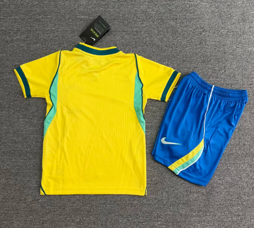 26-27 Brazil Home Kids Soccer Jersey
