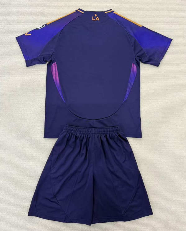 25-26 Los Angeles Purple Away Kids Soccer Jersey #带章