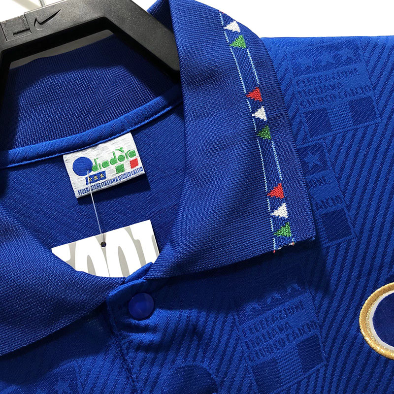 1994 Italy Home Blue Retro Soccer Jersey