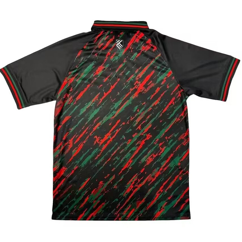 24-25 Palestina FC Black Red Green Polo Short Sleeve *油漆