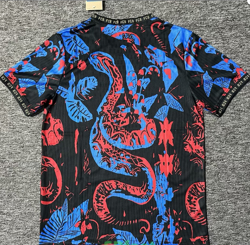 25-26 BAR Blue Red Special Edition Fans Training Shirts