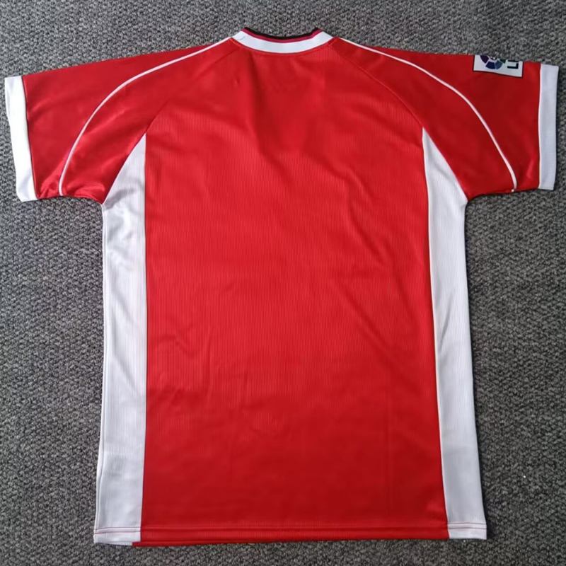 1999-2001 La Coruna Red Retro Soccer Jersey (带章)
