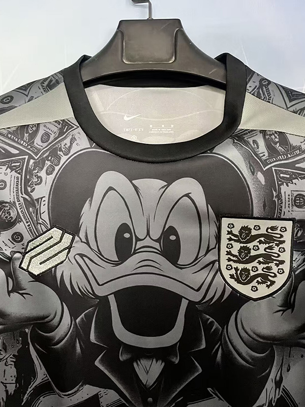 26-27 England Black Special Edition Training shirts (唐老鸭)