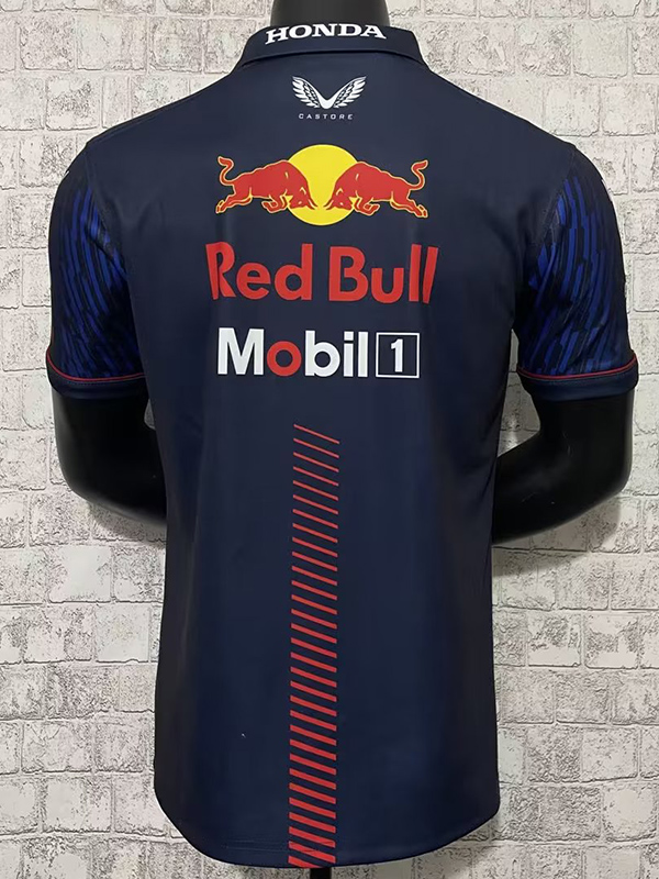 2023 Red Bull Royal blue Polo Racing Suit (有领)