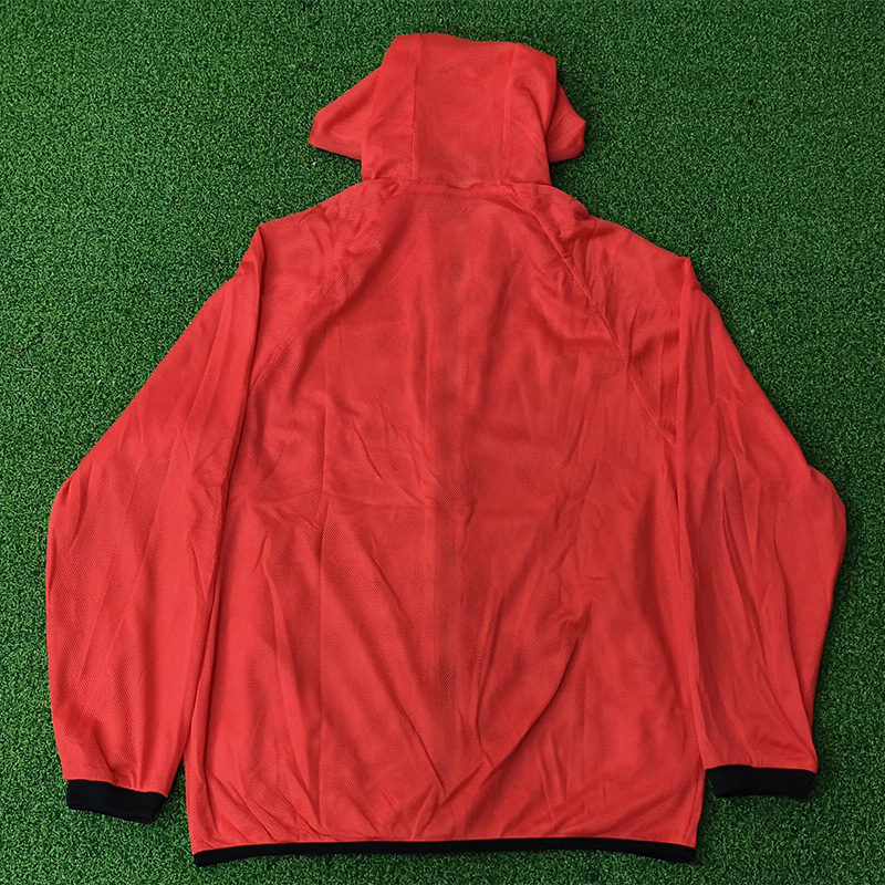 2026 World Cup  Netherlands Orange Walkout Jacket (Hooded) #单上衣