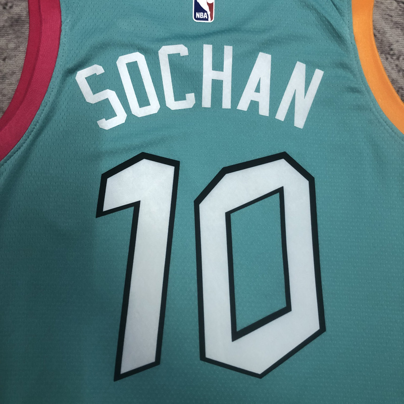 22-23 SA Spurs SOCHAN #10 Blue City Edition Top...