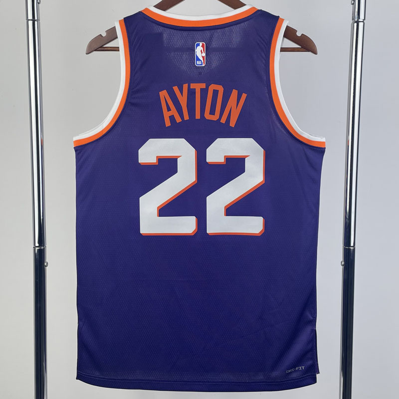 23-24 SUNS AYTON #22 Purple Top Quality Hot Pre...
