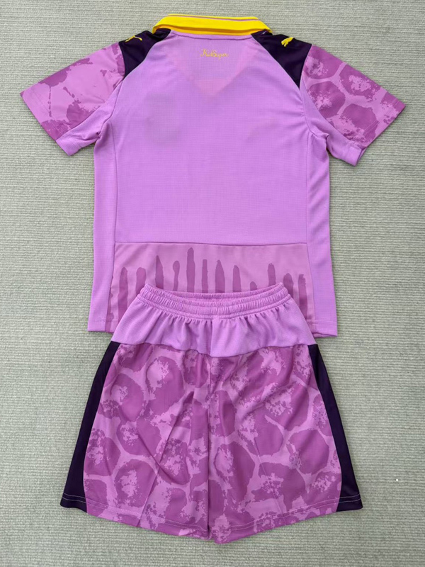 25-26 Dortmund Pink Goalkeeper Kids Soccer Jersey