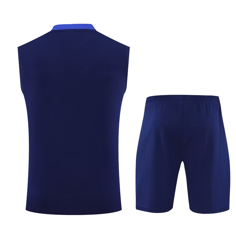 25-26 PSG Royal blue Tank top and shorts suit