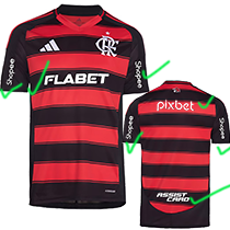 25-26 Flamengo Home Print Sponsor Fans Soccer Jersey