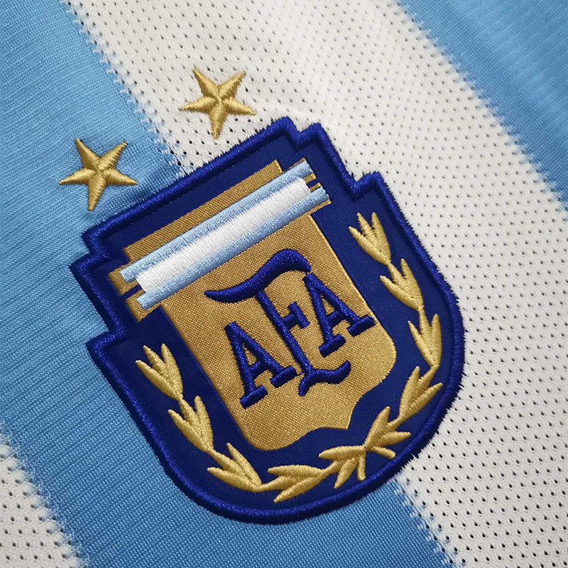 2010 Argentina Home Retro Soccer Jersey