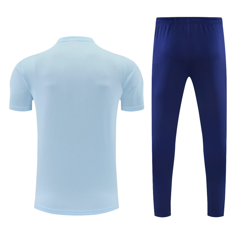26-27 Man City Light blue Polo Tracksuit (圆领)