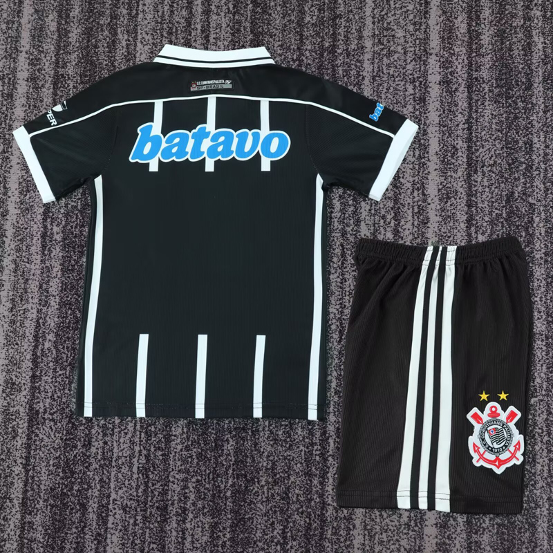 1999-2000 Corinthians Away Kids Retro Soccer Jersey