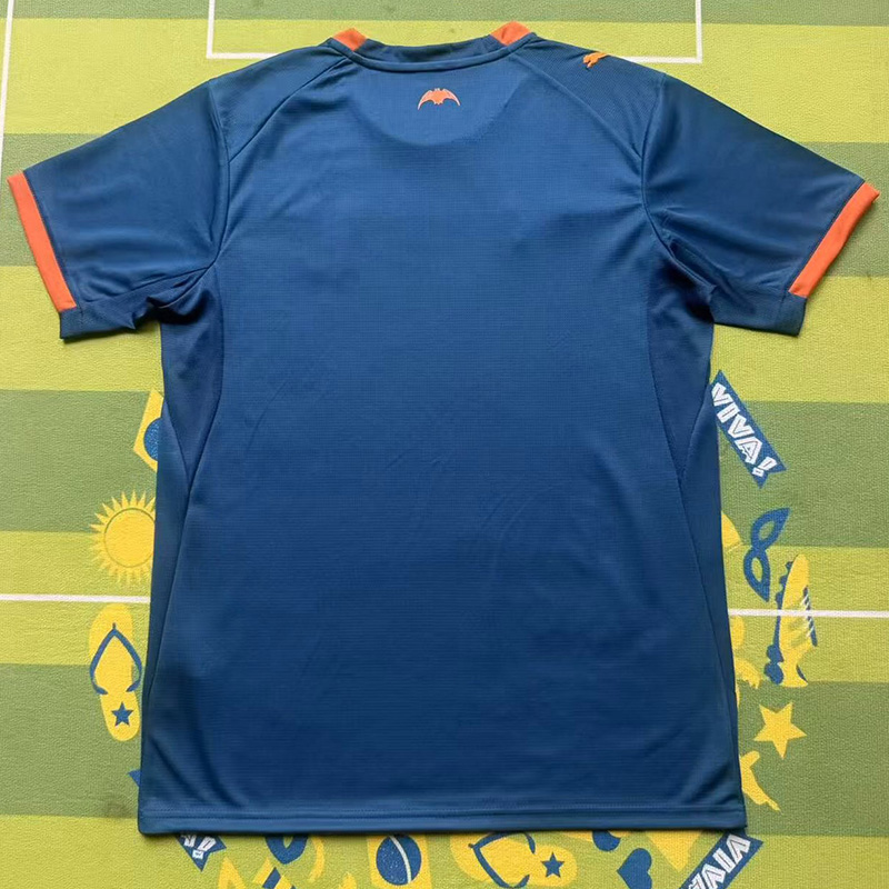 26-27 Valencia Royal blue Fans Soccer Jersey