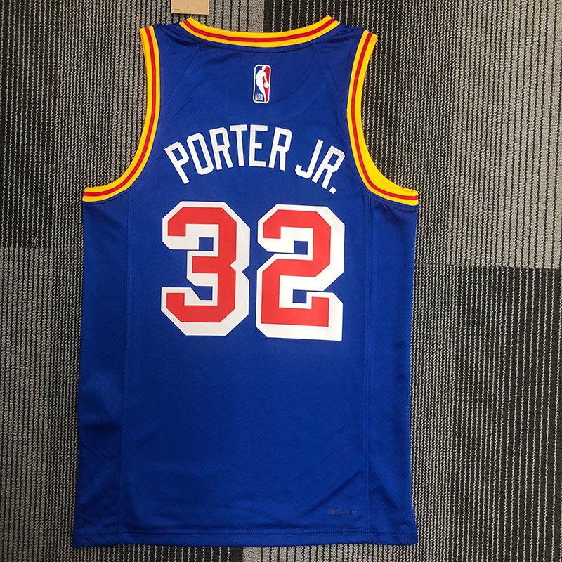 WARRIORS PORTER JR. #32 Blue 75th Anniversary R...