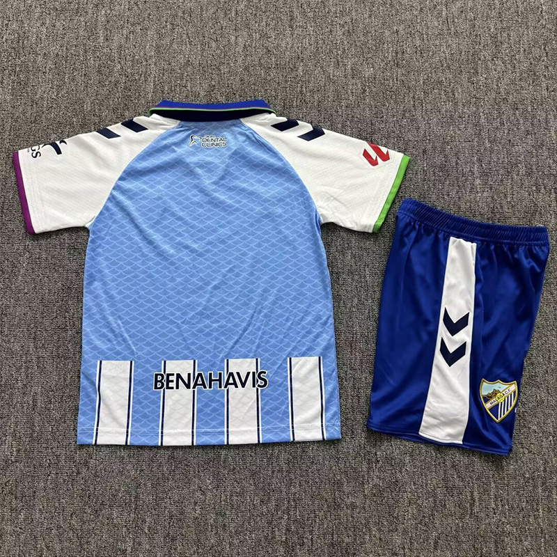 26-27 Malaga Home Kids Soccer Jersey