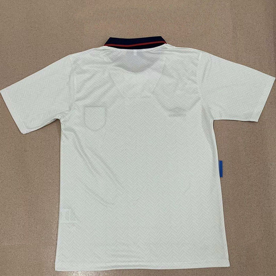 1994 England Home Retro Soccer Jersey