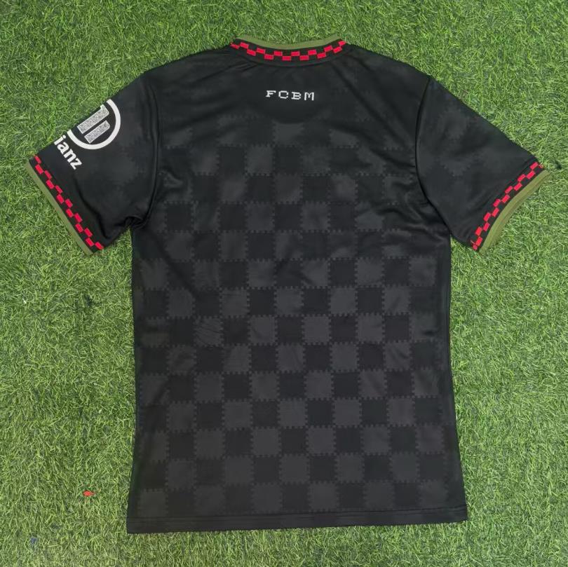 25-26 Bayern black  Fans Soccer Jersey