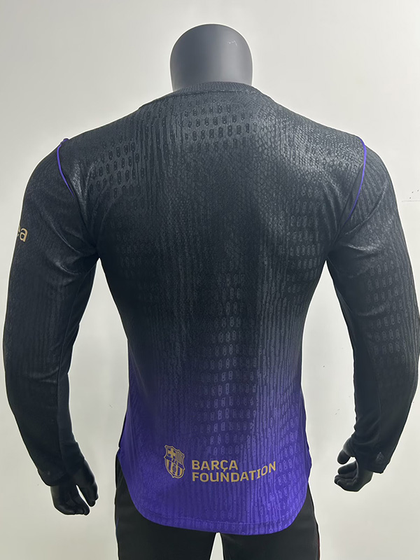 26-27 BAR Black Purple Long Sleeve Player Version Soccer Jersey (长袖球员)