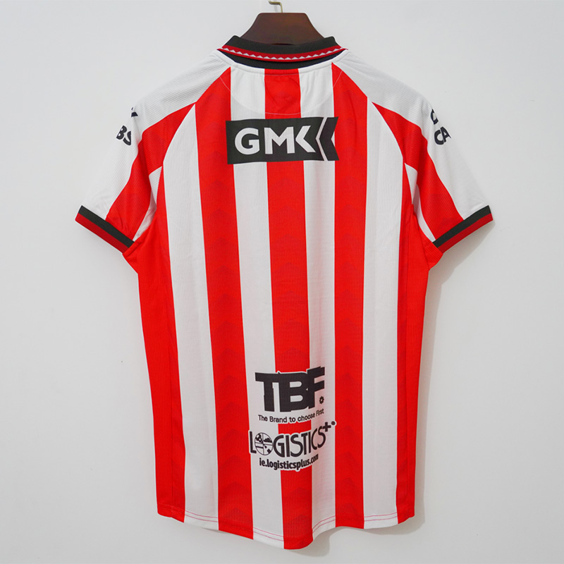 26-27 Derry City  Home Fans Soccer Jersey (全广告)