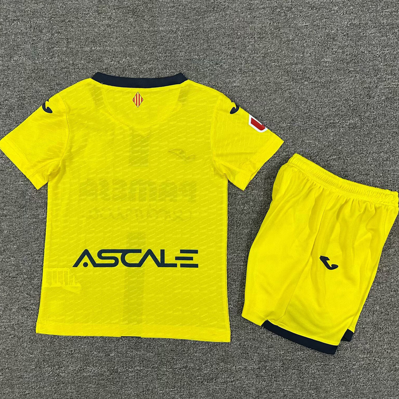 25-26 Villarreal Home Kids Soccer Jersey