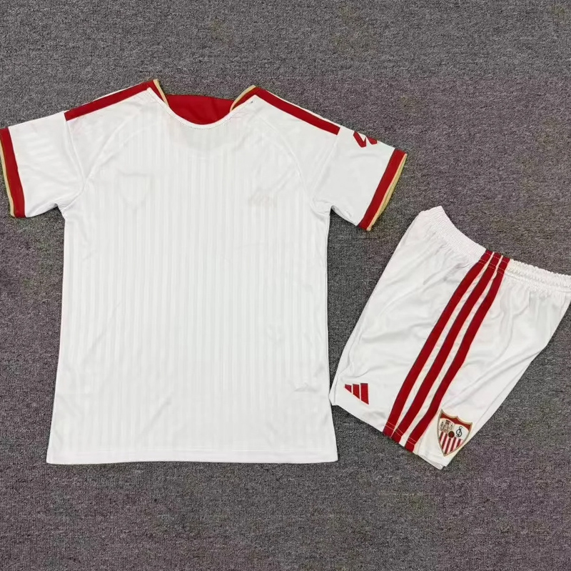 26-27 Sevilla Home Kids Soccer Jersey