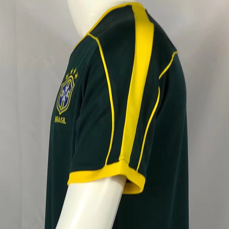 1998 Brazil GoalKeeper Retro Soccer Jersey