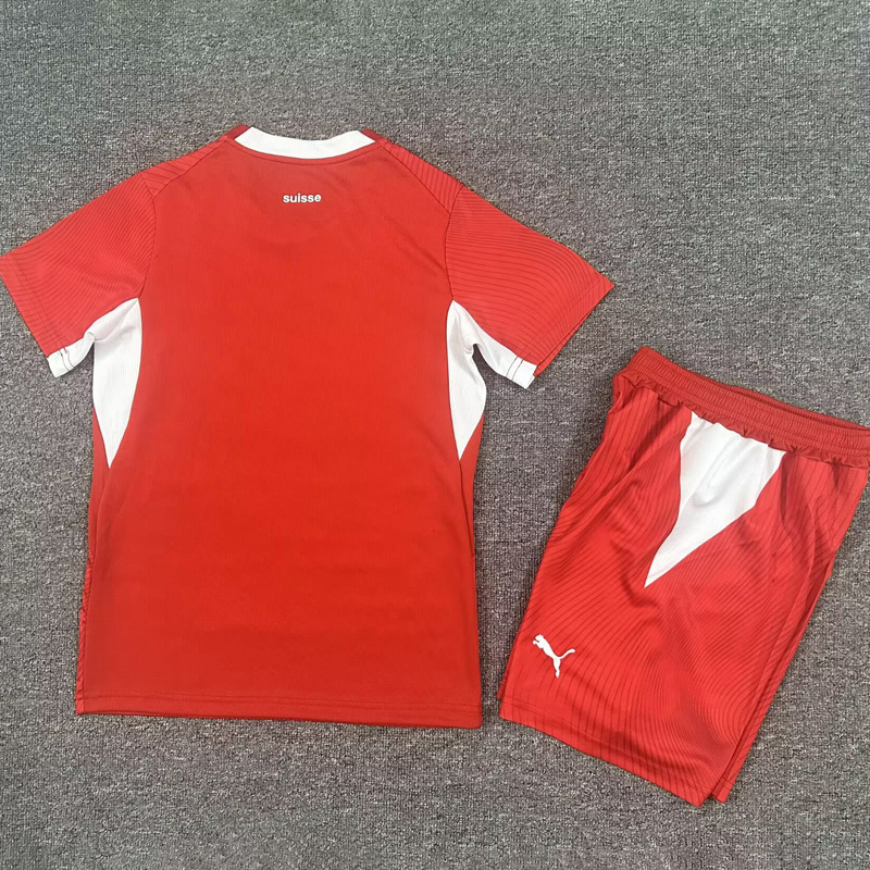 26-27 Switzerland Home Kids Soccer Jersey