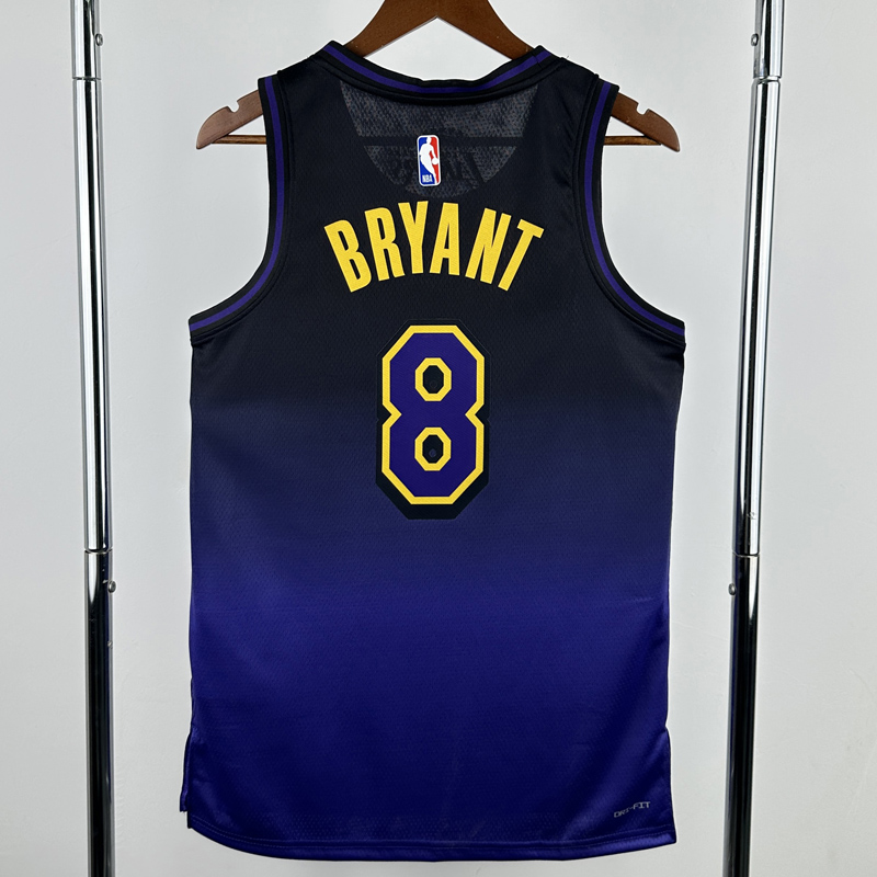 24-25 LAKERS BRYANT #8 Royal blue City Edition Top Quality Hot Pressing NBA Jersey