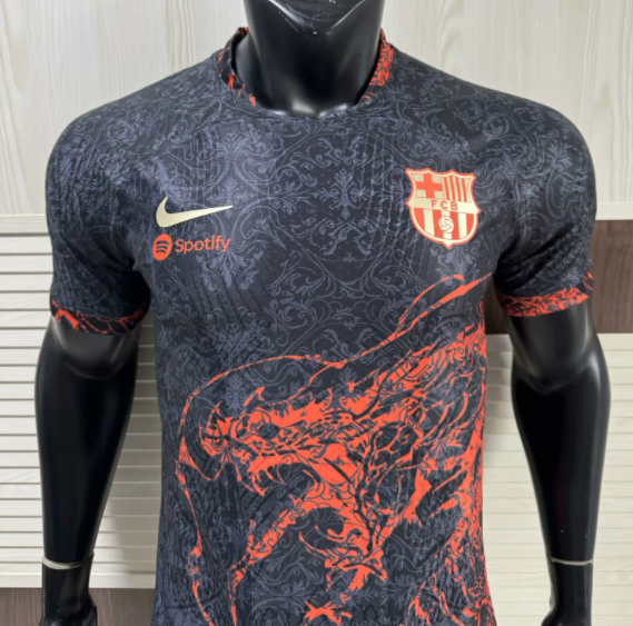25-26 BAR Black Red Special Edition Player Version Training Shirts