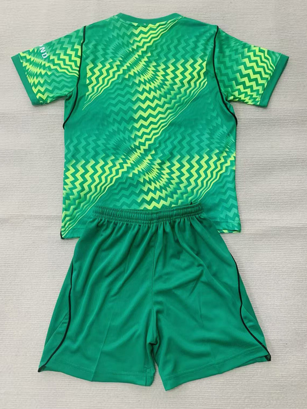 26-27 PSG Green Goalkeeper Kids Soccer Jersey