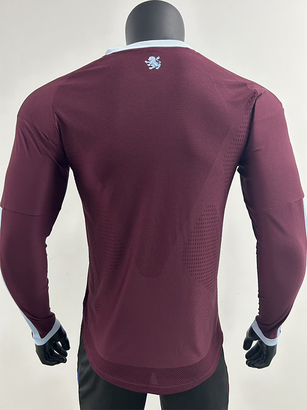26-27 Aston Villa Home Long Sleeve Player Version Soccer Jersey (长袖球员)