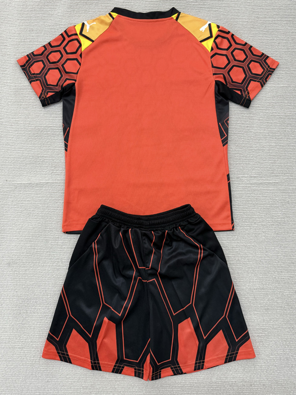 26-27 Marseille Orange Goalkeeper Kids Soccer Jersey