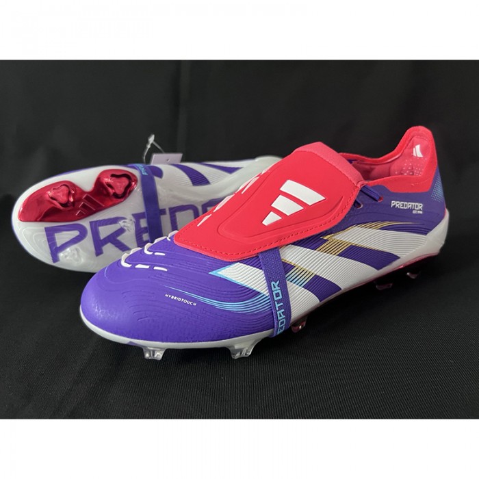 PREDATOR ACCURACY FG BOOTS FG Soccer Shoes-White/Purple