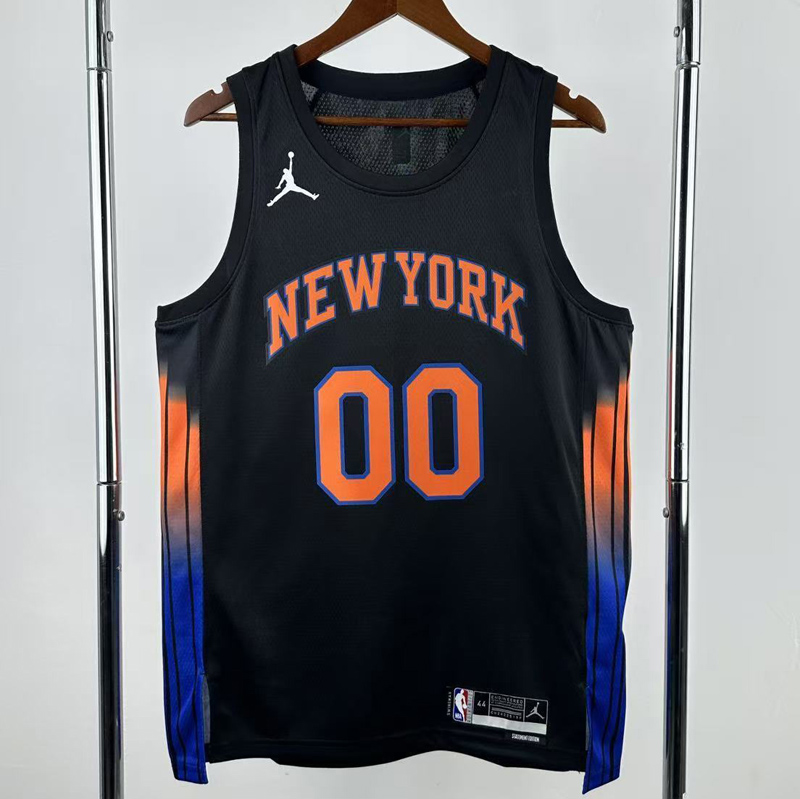 25-26 KNICKS CLARKSON #00 Black Top Quality Hot Pressing NBA Jersey