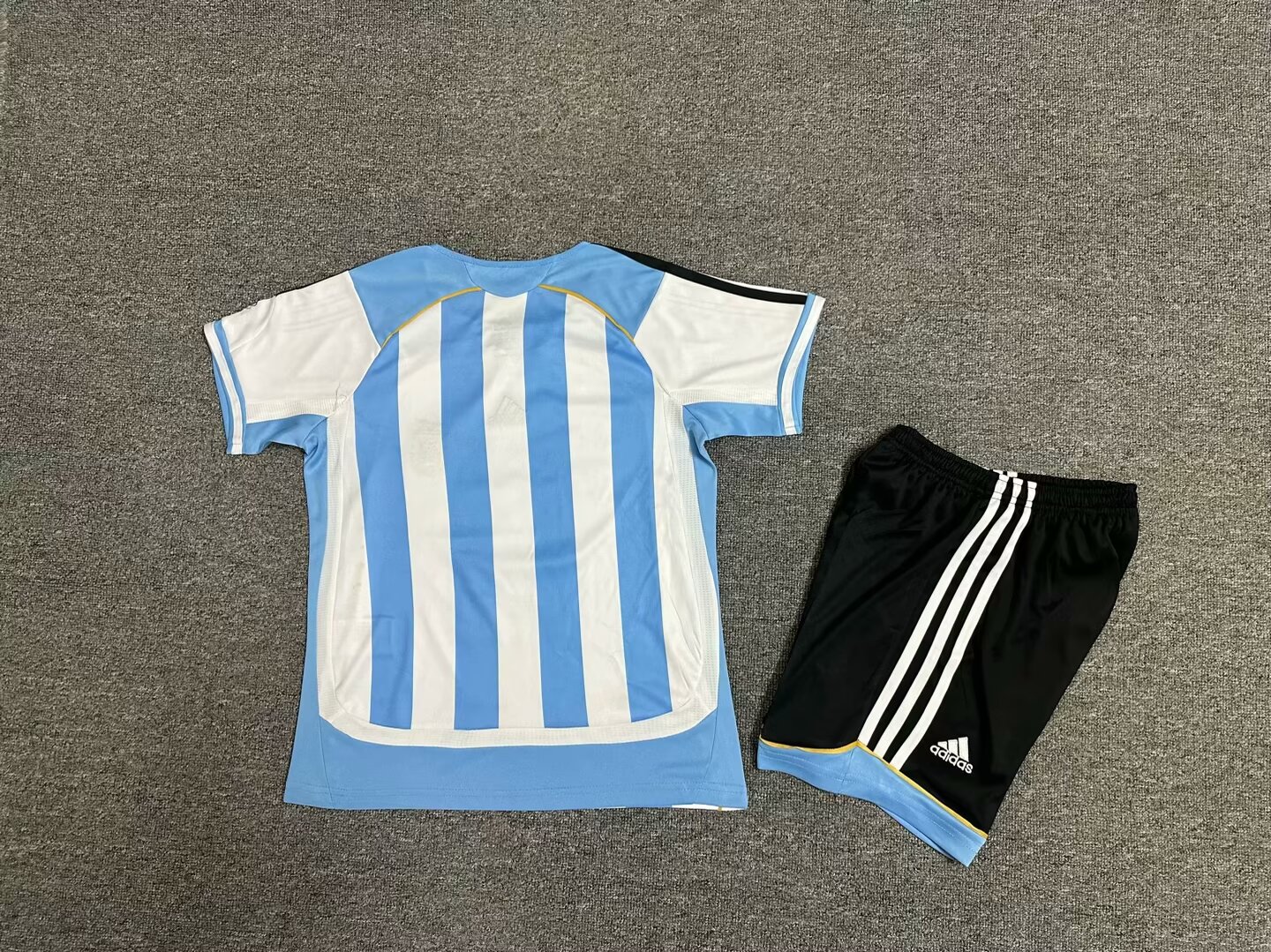 2006 Argentina Home Kids Retro Soccer Jersey