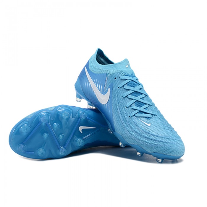 Phantom Luna GX2 AG Soccer Shoes-Blue/White