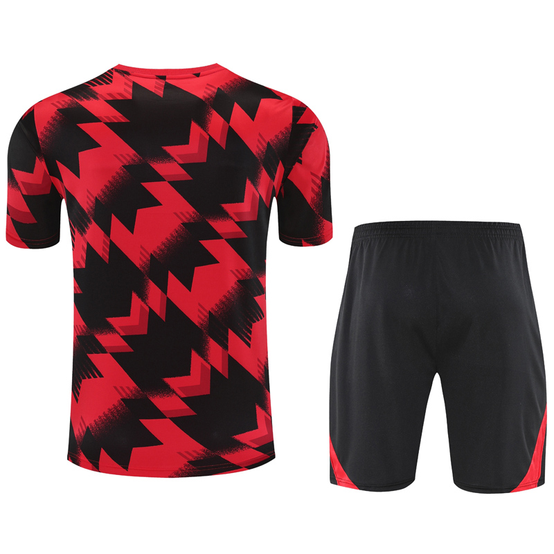 25-26 Man Utd Red black Training Short Suit