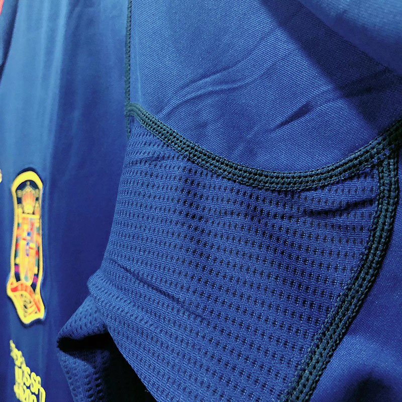 2010 Spain Away Royal Blue Retro Soccer Jersey