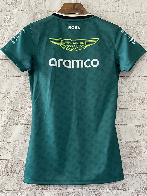 2024 F1 Aston Martin Women Green Racing Suit (女)圆领