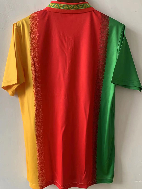 1994 Cameroon Green Red Yellow Retro Soccer Jersey
