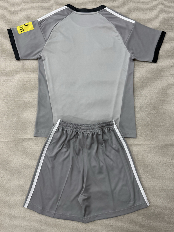 26-27 Newcastle Grey Goalkeeper Kids Soccer Jersey