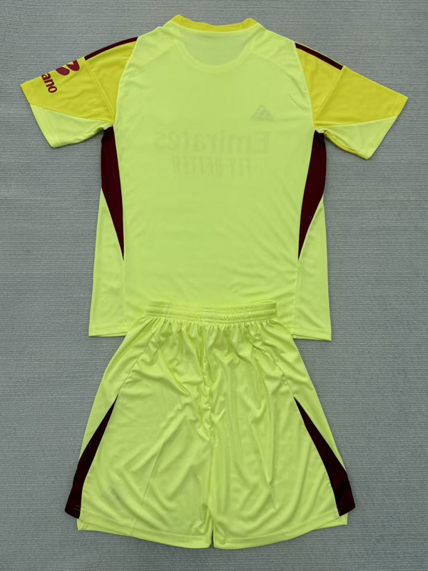 25-26 Benfica Yellow Goalkeeper Kids Soccer Jersey