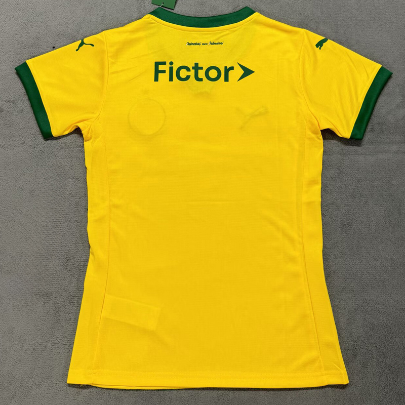 25-26 Palmeiras Yellow Third Women Soccer Jersey (女)