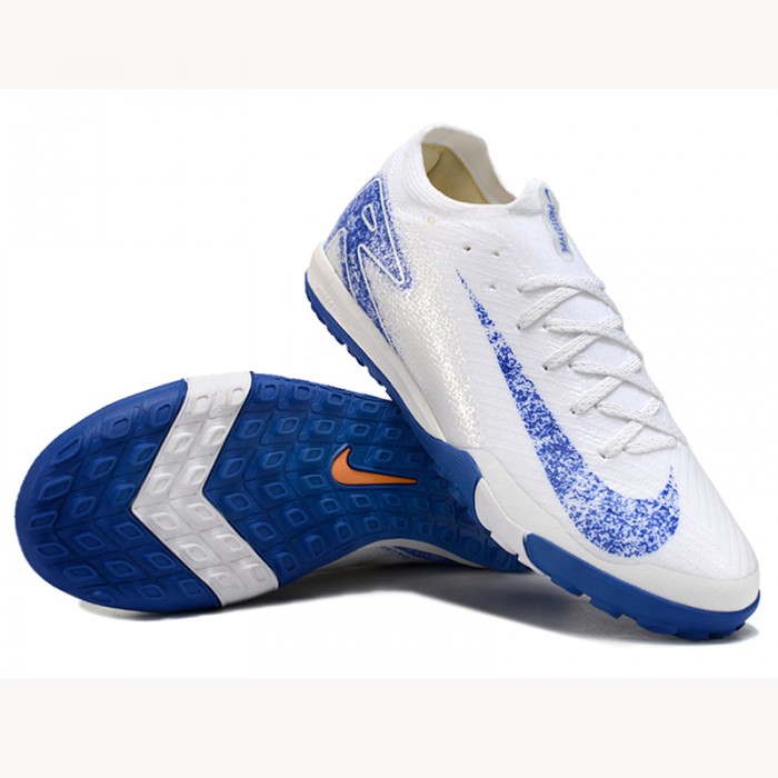 Air Zoom Mercurial Vapor XV Elite TF Soccer Shoes-White/Blue