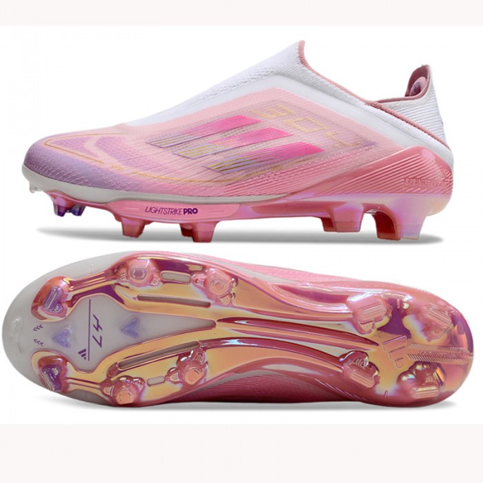 F50+ FG Soccer Shoes-Pink/White