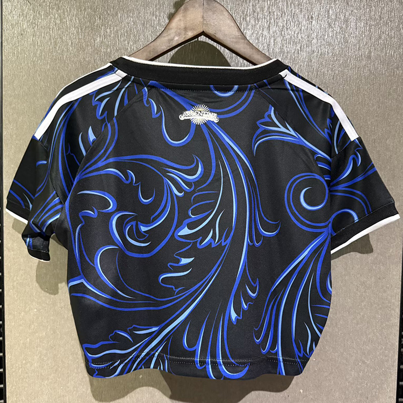 2026 World Cup Argentina Away Women Cheerleader Shirt (女啦啦短袖)