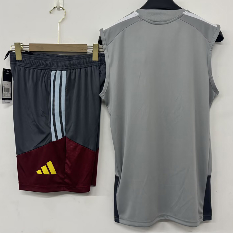 26-27 Aston Villa Gray Tank top and shorts suit (背心短裤)