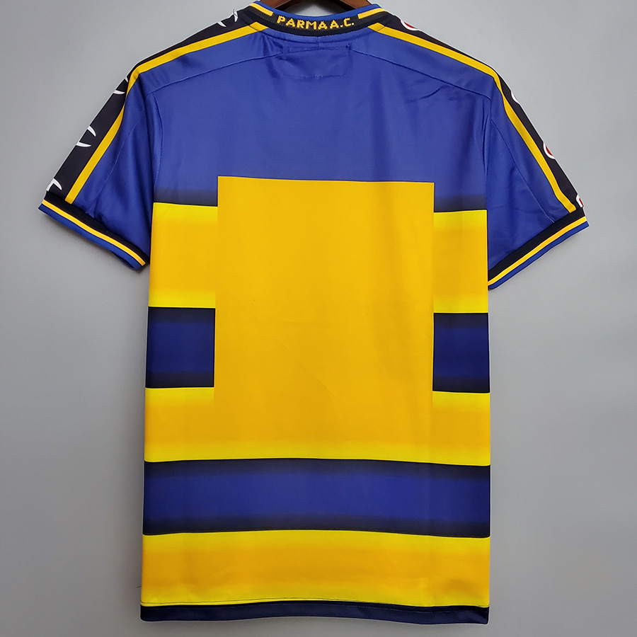2001-2002 Parma Home Retro Soccer Jersey